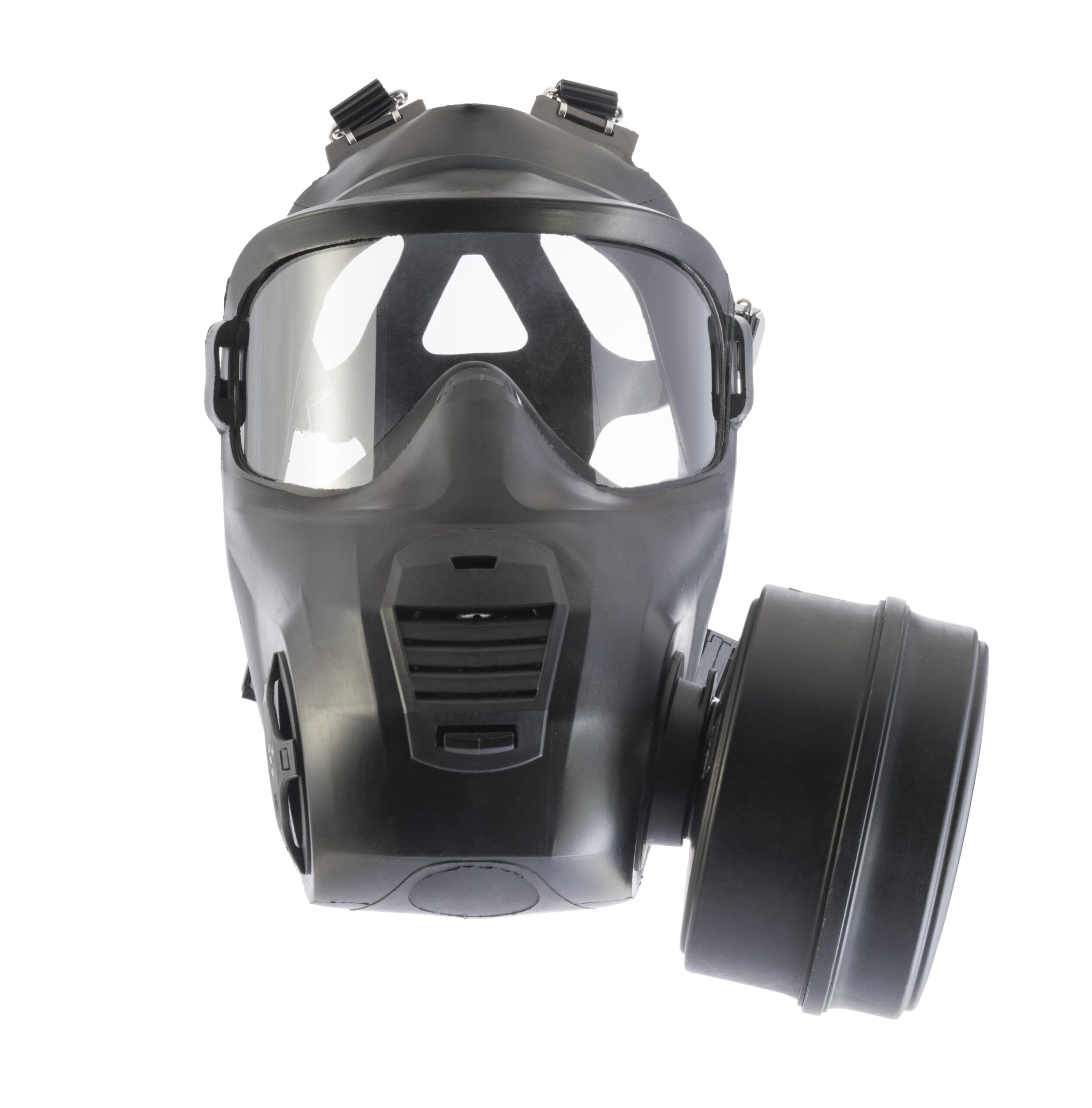 DPI C21 CBRN Mask DPI C21 CBRN Mask front view with filter on right side
